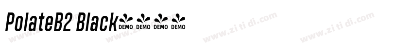 PolateB2 Black字体转换